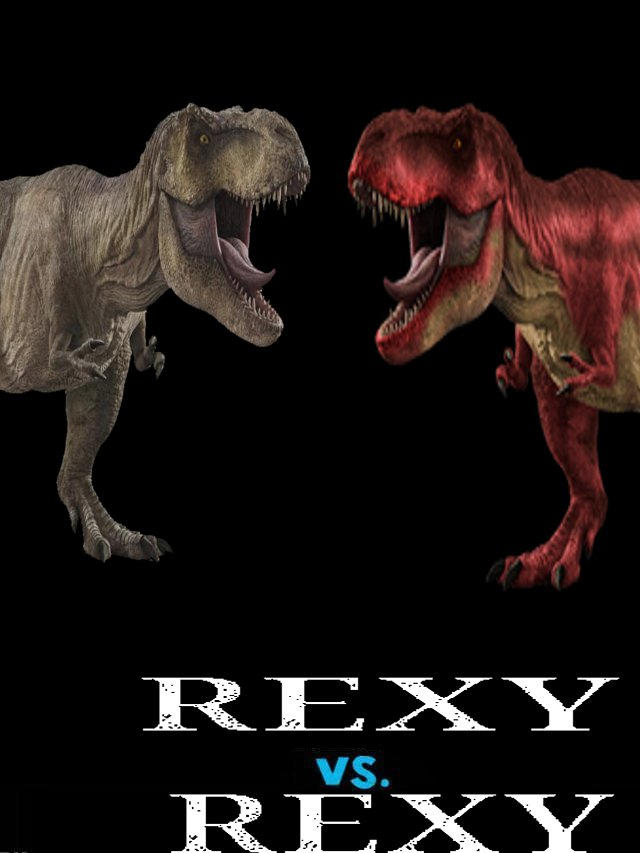 Rexy vs Rexy poster by SteveIrwinFan96 on DeviantArt