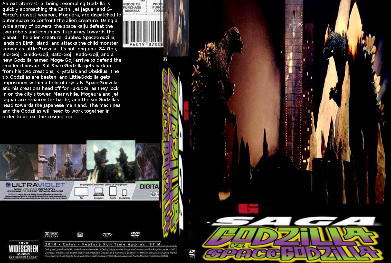Godzilla vs Spacegodzilla DVD cover by SteveIrwinFan96 on DeviantArt