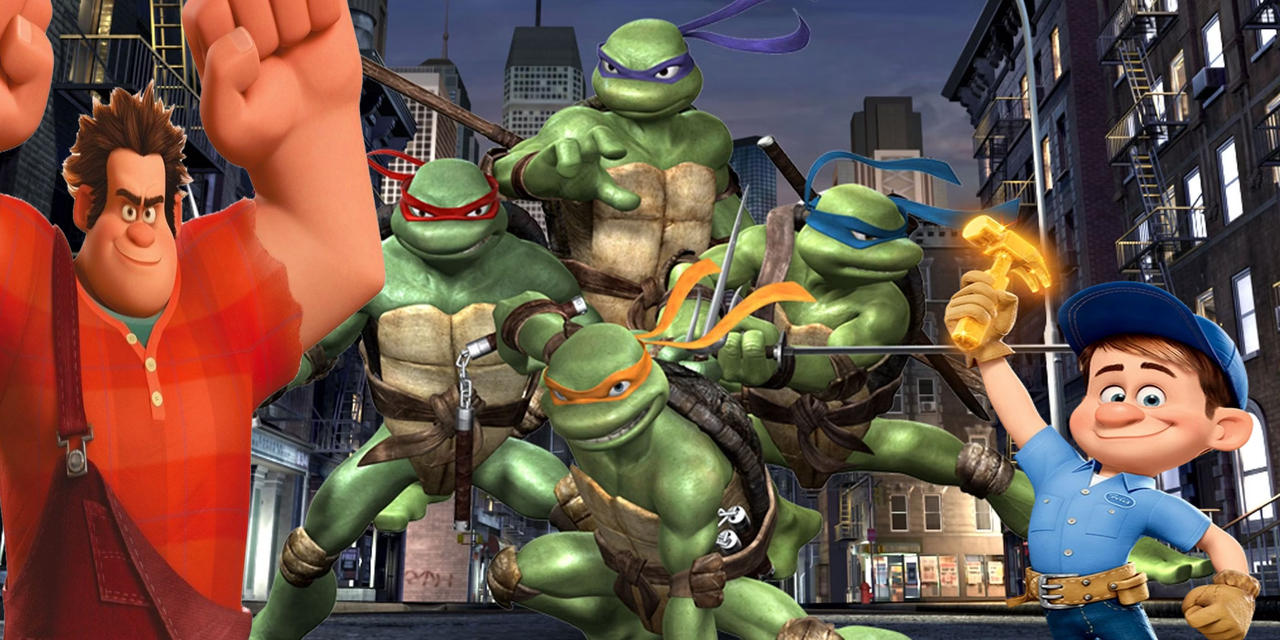 Wreck It Ralph and Fix It Felix meet TMNT by SteveIrwinFan96 on DeviantArt