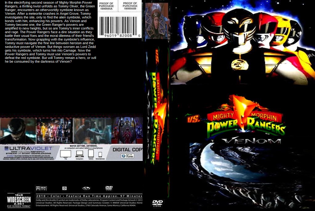 Mighty Morphin Power Rangers Venom DVD cover by SteveIrwinFan96 on ...