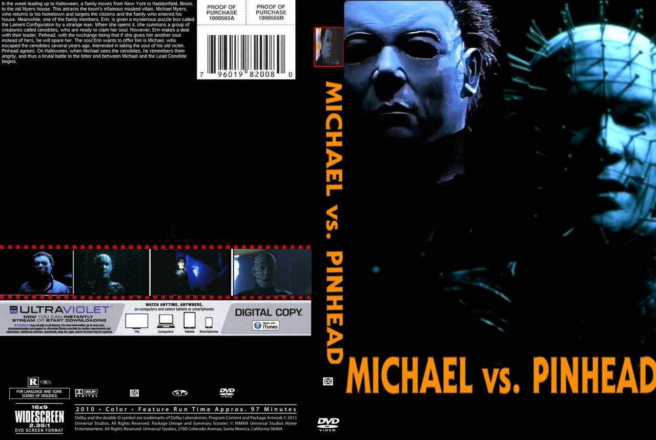 Michael vs Pinhead DVD cover 10 by SteveIrwinFan96 on DeviantArt
