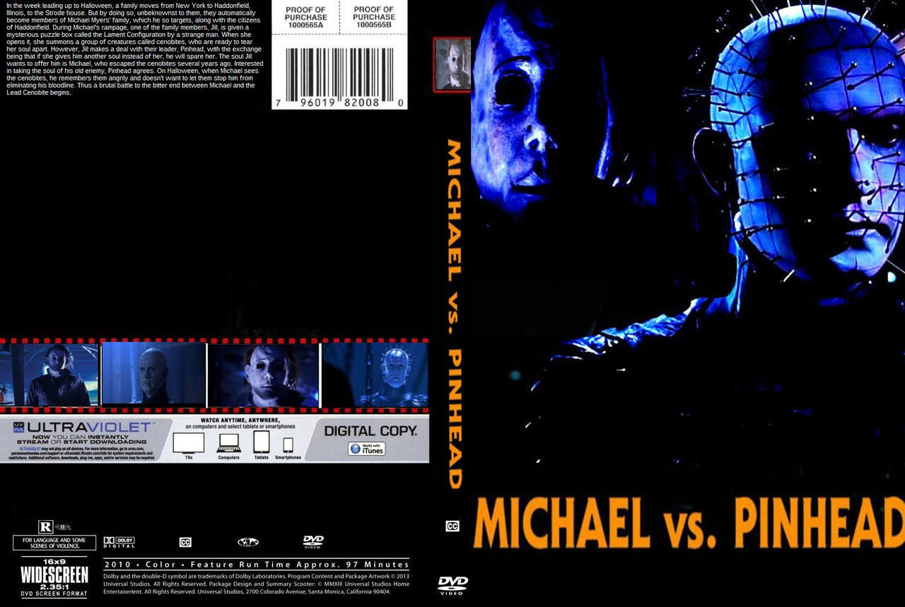 Michael vs Pinhead DVD cover 2 by SteveIrwinFan96 on DeviantArt