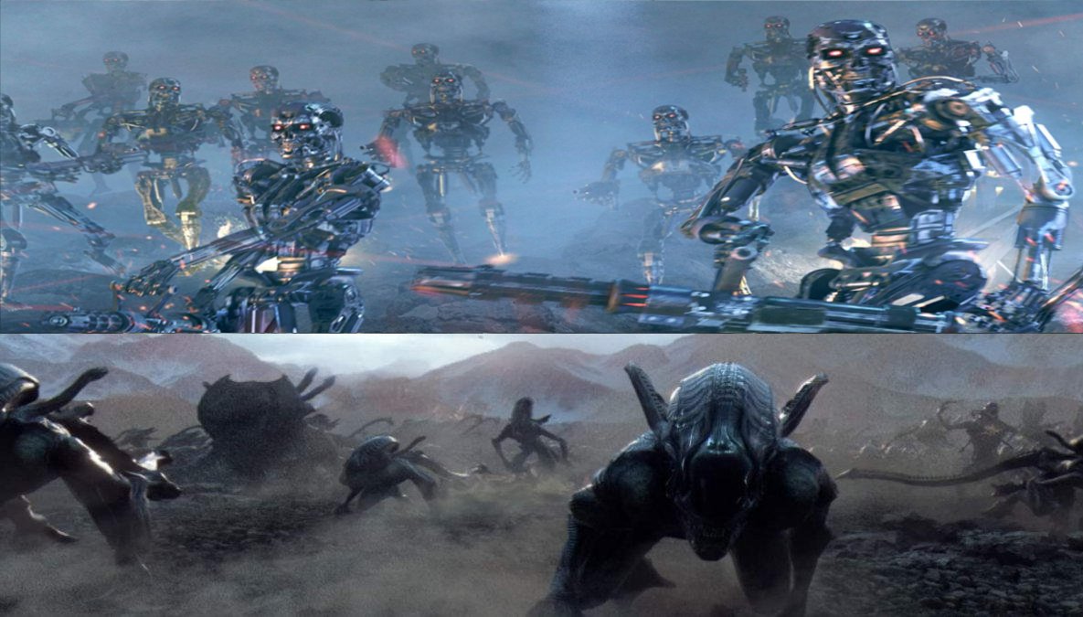 Terminator army vs Xenomorph army by SteveIrwinFan96 on DeviantArt