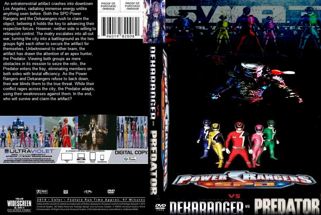 Predator Power Rangers Power Rangers SPD vs Dekaranger vs Predator DVD by SteveIrwinFan96 on ...