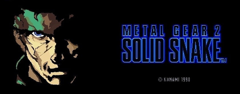 Metal Gear 2: Solid Snake (1990) — Art of the Title