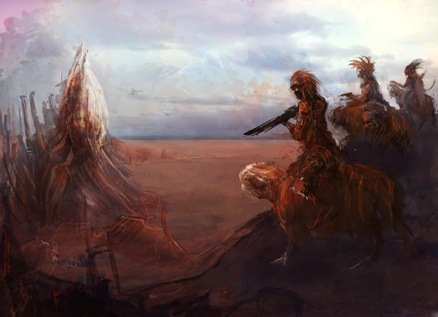 Alien Riding Bronco alien riders by karlfoom on DeviantArt