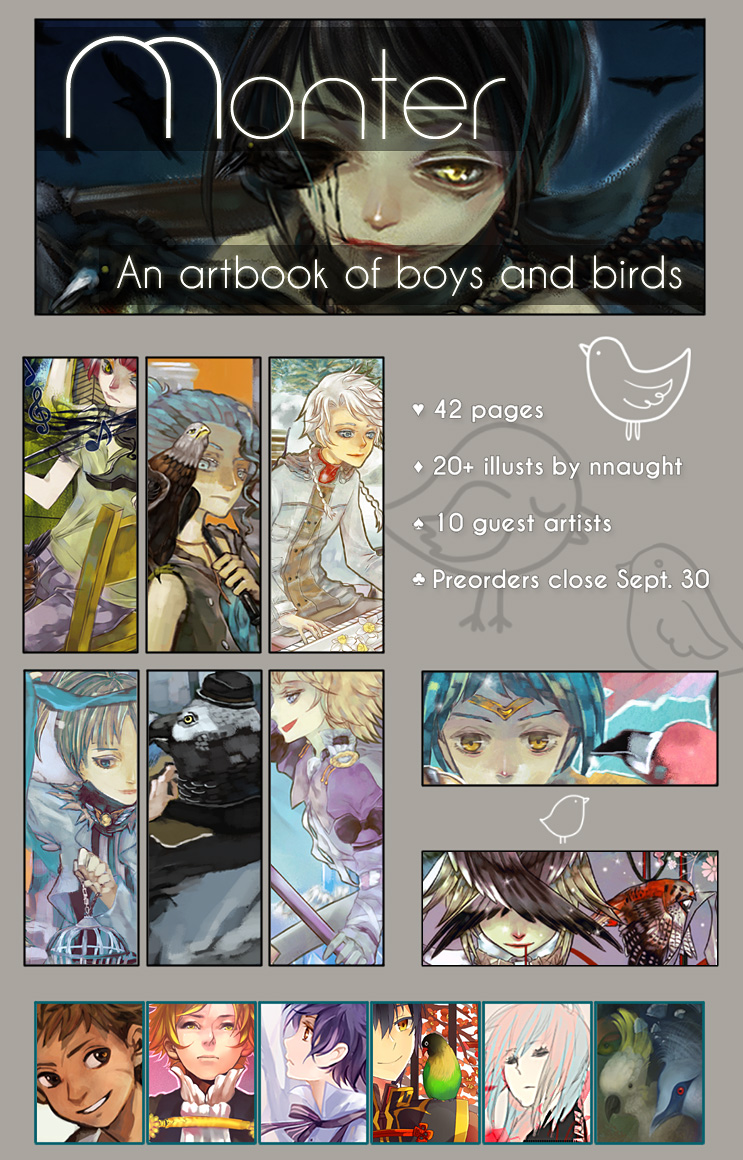 Monter Artbook Order open