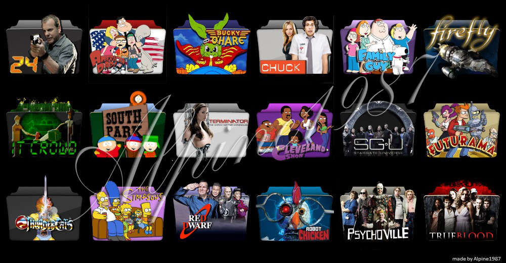 All TV Folder Icons by Alpine1987 on DeviantArt