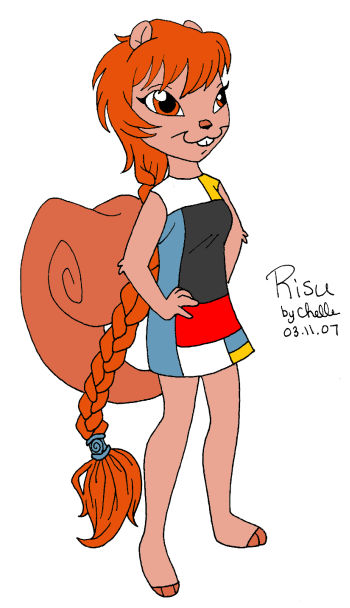 Squirrel Risu Risu the Squirrel - front by klubwerks on DeviantArt