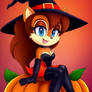 Sally Acorn wearing Witch Costume v4