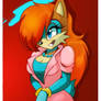Sally Acorn Cosplaying Eva Earlong