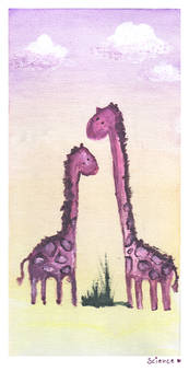 Paint Canvas: Giraffes