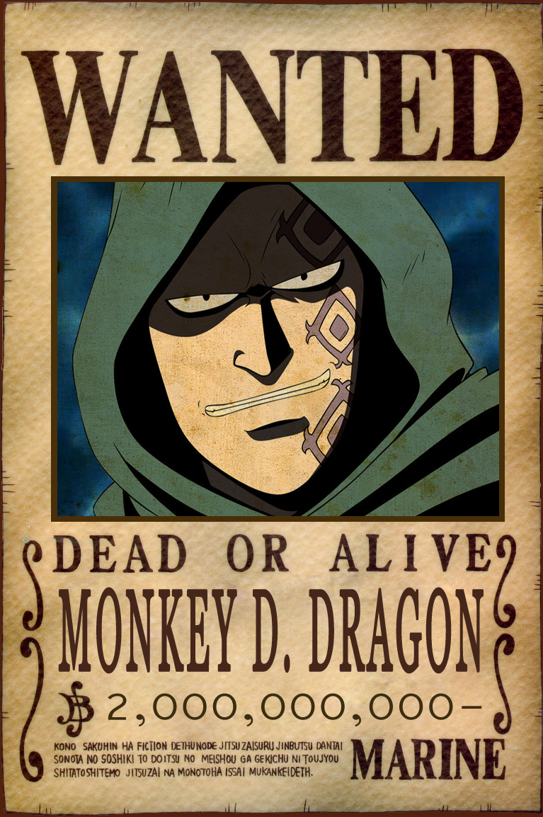 Search Notice Monkey D Dragon Wanted OMN1111