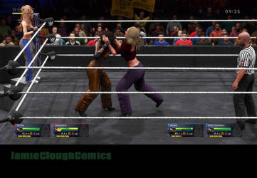 Alexandria vs Natalie Cook WWE 2k20 by JamieCloughComics