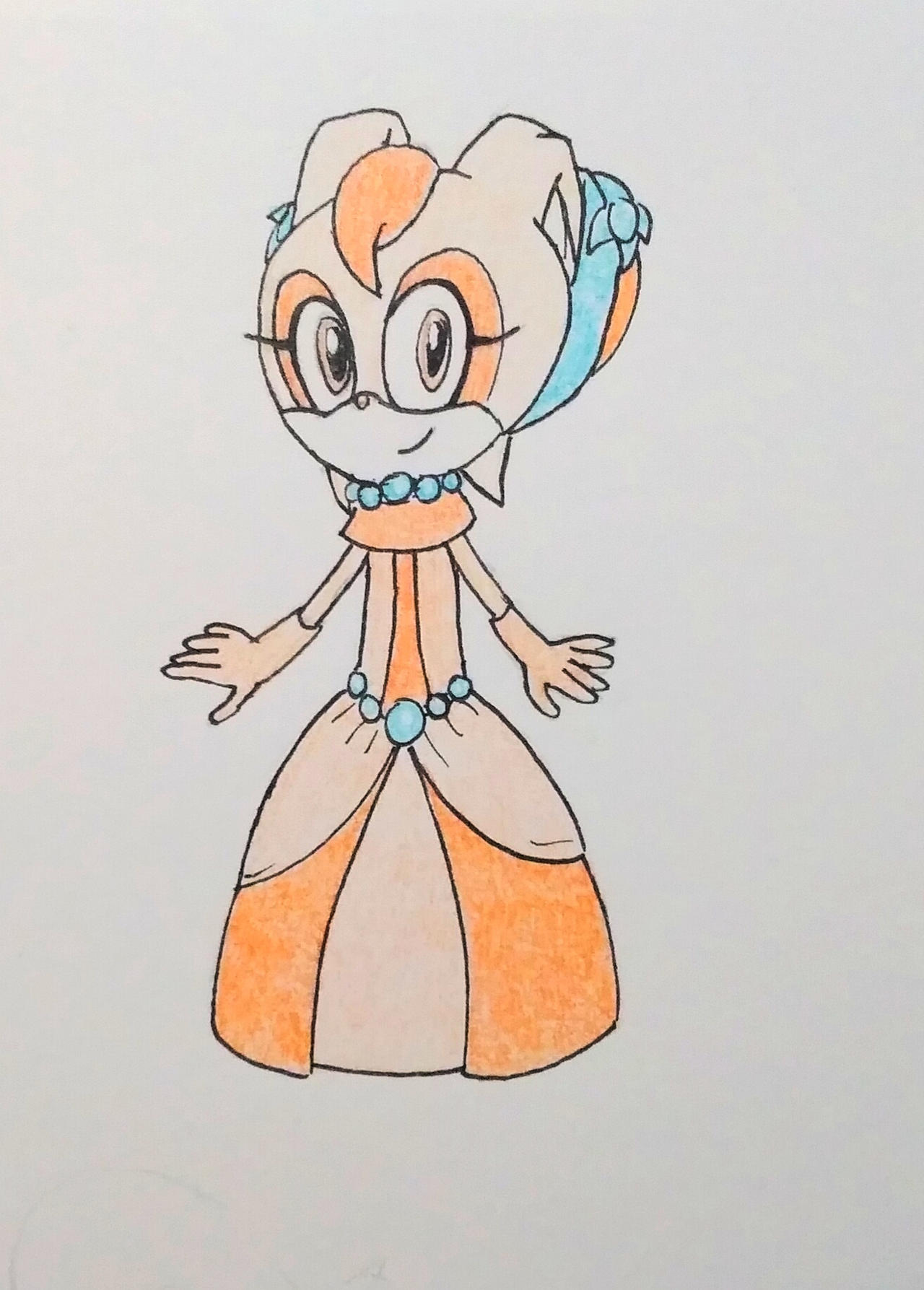 Cream The Rabbit Fasion Cream the Rabbit dressed as a princess by l0lm4tt on DeviantArt