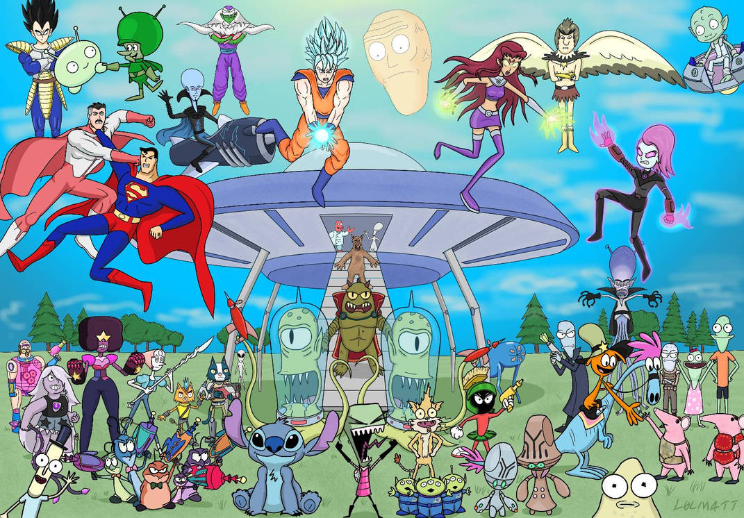 Crazy Cartoon Crossover: Aliens by l0lm4tt on DeviantArt
