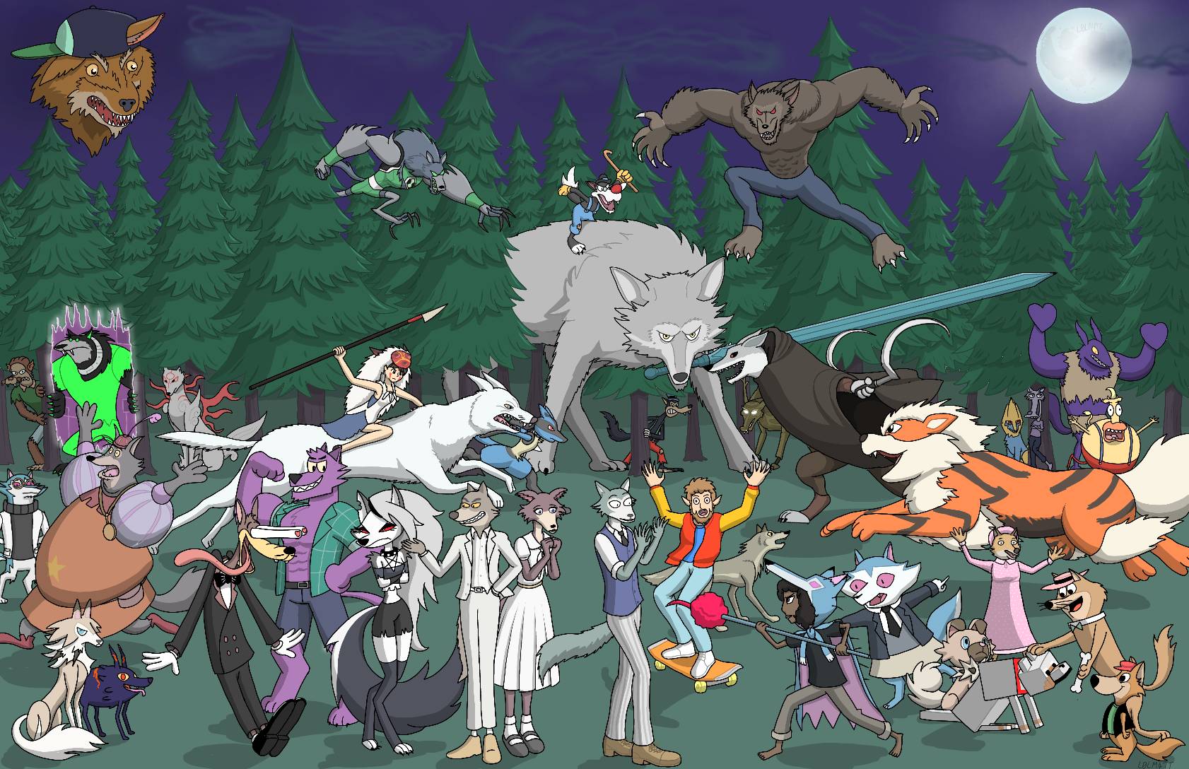 Crazy Cartoon Crossover: Wolves by l0lm4tt on DeviantArt