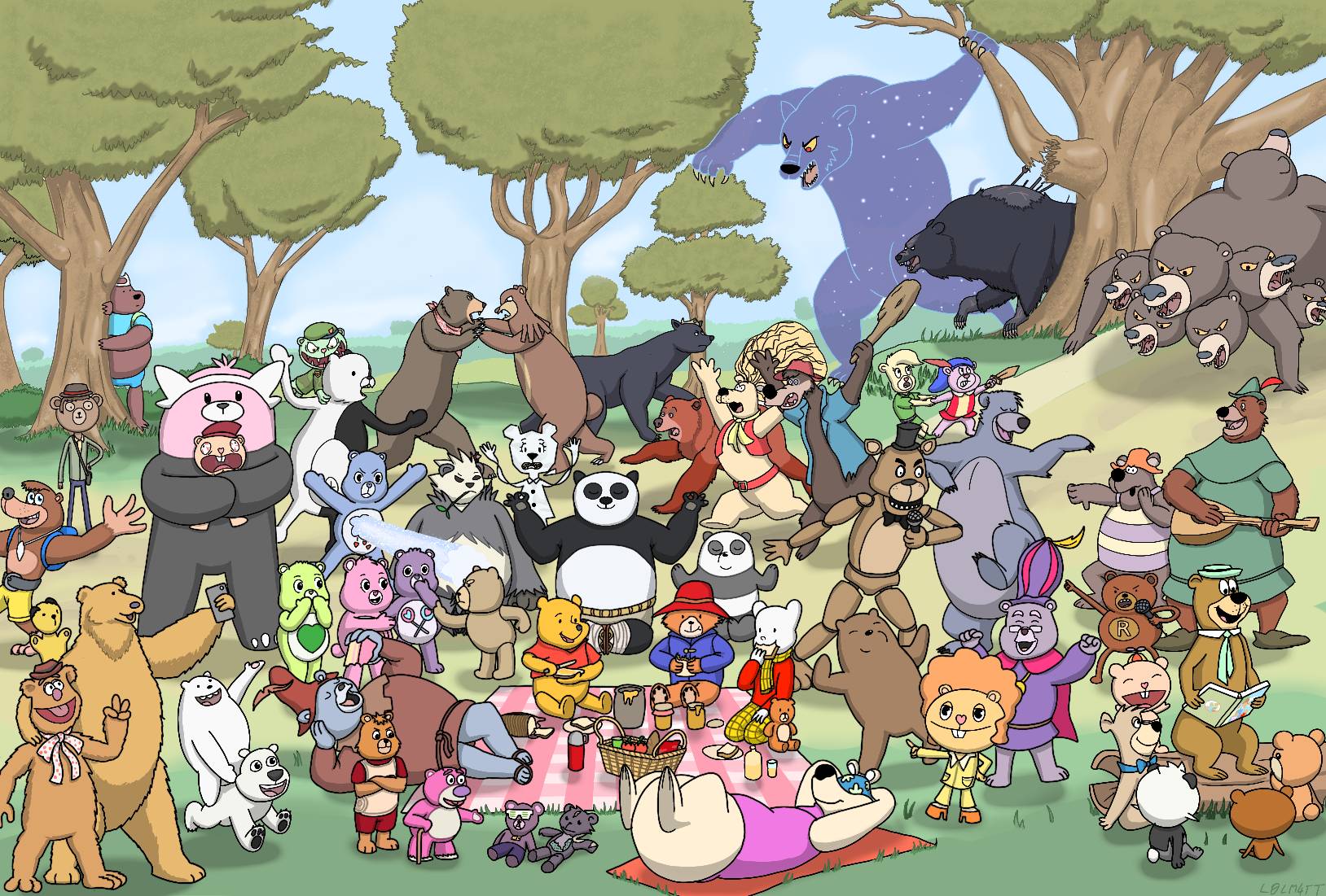 Bear Deviantart Rapper Crazy Cartoon Crossover: Bears by l0lm4tt on DeviantArt