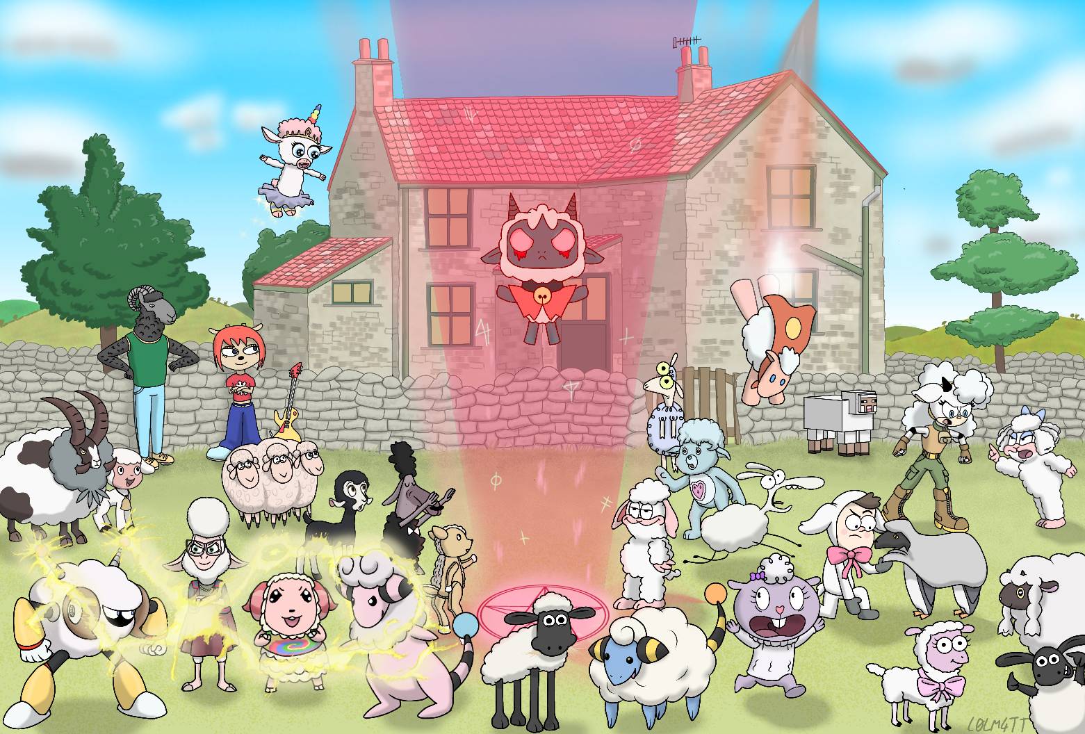 Deviantart Characters Sheep Crazy Cartoon Crossover: Sheep by l0lm4tt on DeviantArt