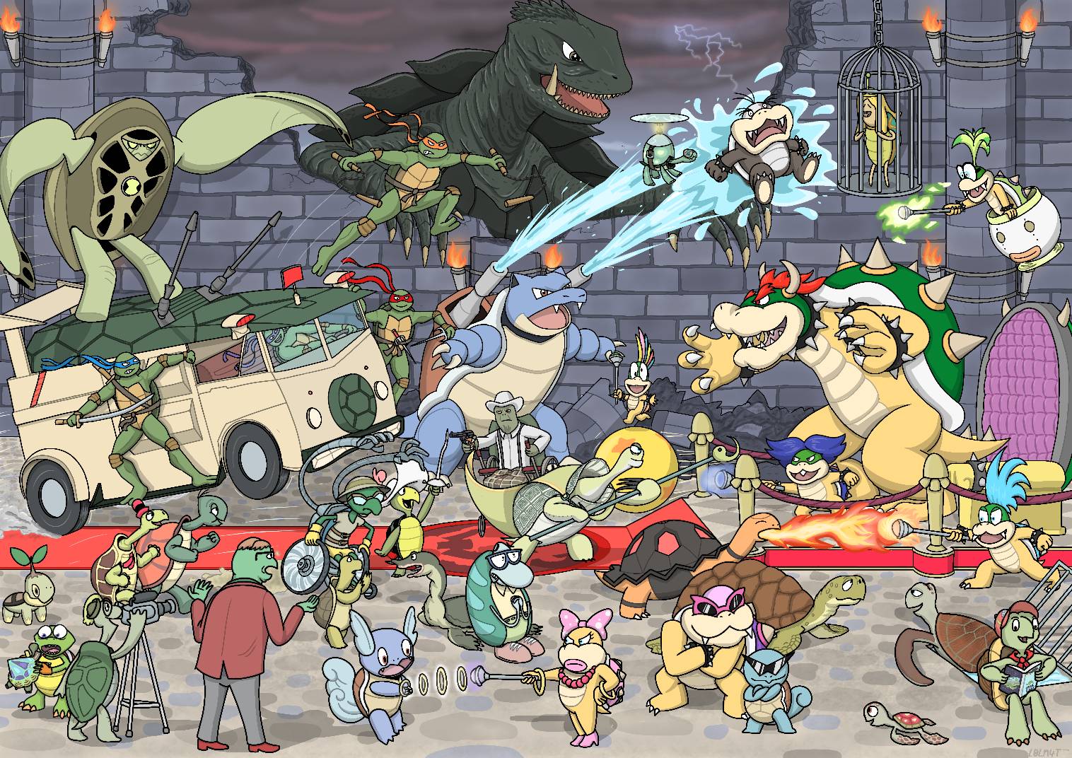 Crazy Cartoon Crossover: Turtles and Tortoises by l0lm4tt on DeviantArt