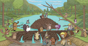 Crazy cartoon Crossover: Beavers