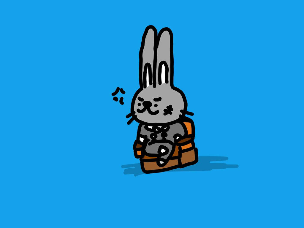 Rageful Rabbit angry rabbit by kusaman on DeviantArt