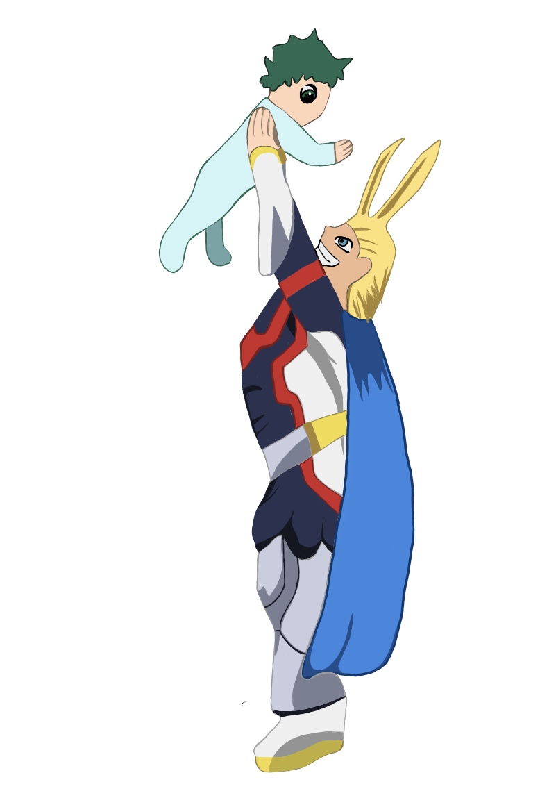 All Might With Baby Deku By Xmipsy On Deviantart All Might With Baby Deku By Xmipsy On Deviantart