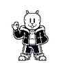 BoneHog Sans (Majin Sonic but undertale toby Fox).