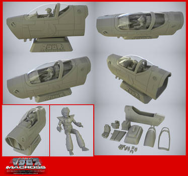 Macross Valkyrie cockpit for 3D Print - on sale