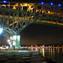 Sarnia Port Huron Bridge Night