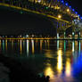 Night shot of bluewater bridge