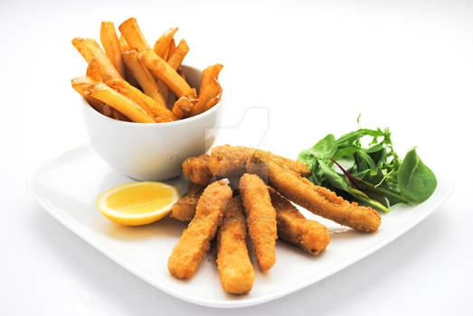 Lemon Sole Goujons with Skinned Chips