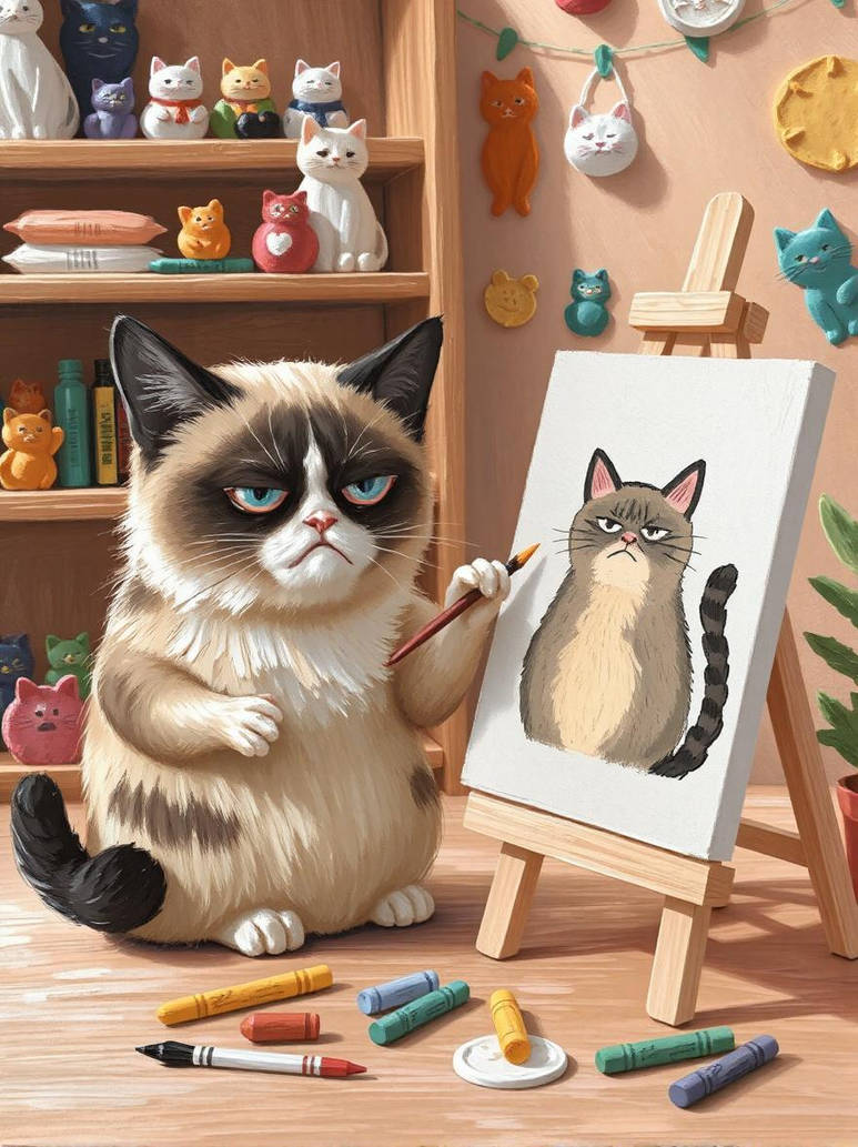 Meownet Loading Screen Meownet's Self Portrait by Lumivine on DeviantArt