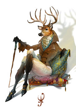 Character design deer Dandy