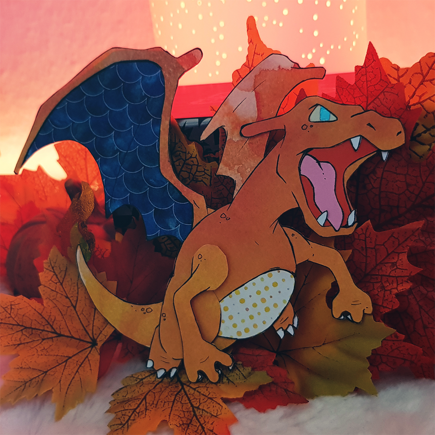 Charizard Writing 006-Charizard Papercut by NektariusRex on DeviantArt