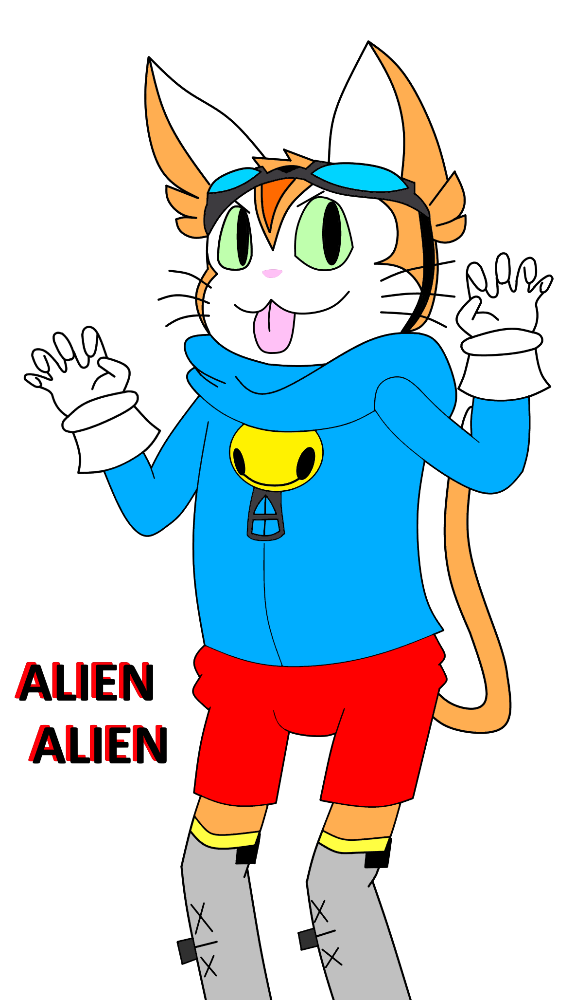 Blinx but he's doing that pose from Alien Alien