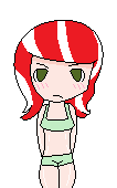 Humanized peppermint pattie in a bikini - request