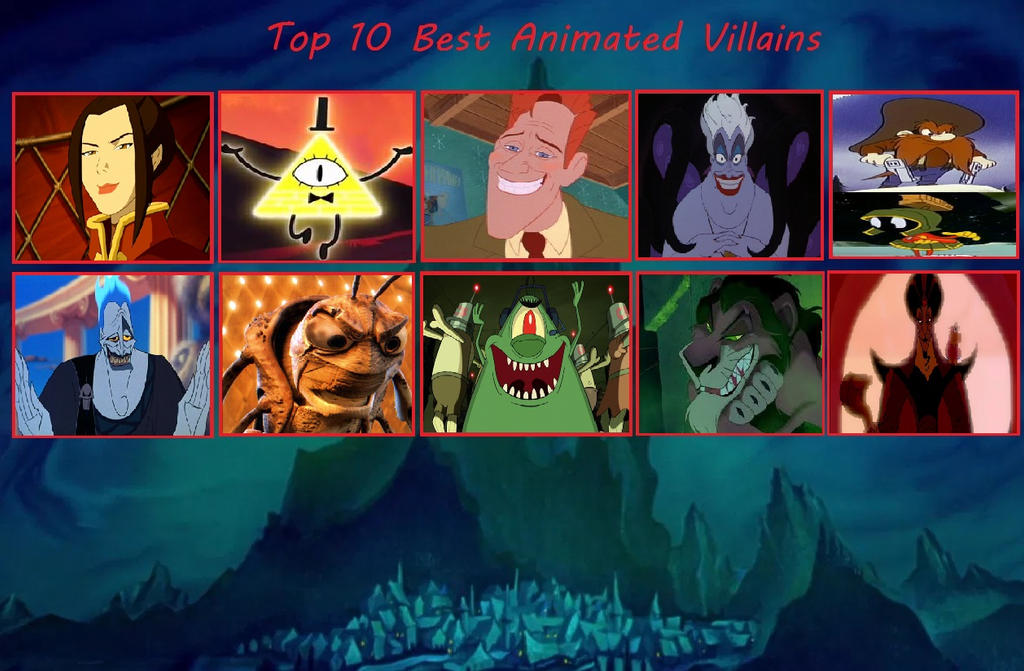 My Top 10 Best Animated Villains By Yodajax10 On Deviantart My Top 10 Best Animated Villains By Yodajax10 On Deviantart