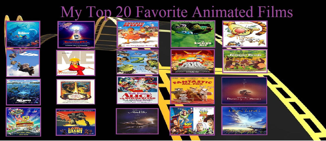 My Top 20 Favorite Animated Films By Yodajax10 On Deviantart