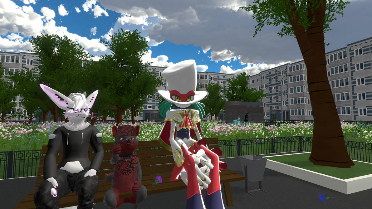 VRChat: peaceful conversation by Nicotto9 on DeviantArt