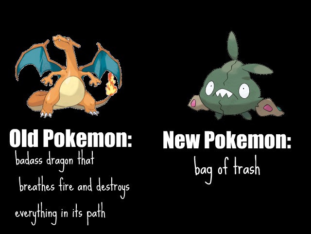 old pokemon versus new pokemon motivational