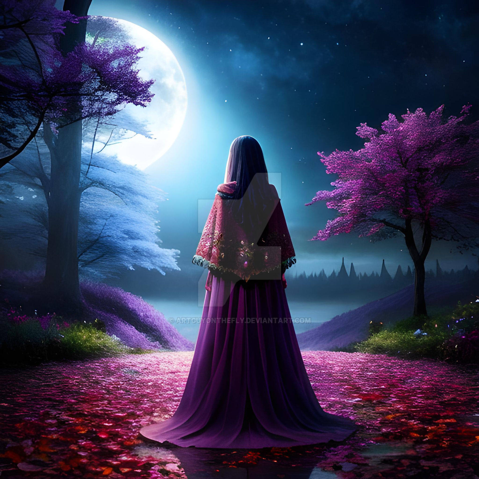 Purple Moon by Artguyonthefly on DeviantArt