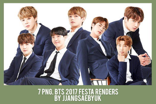 [RENDER] #25PACK BTS by jjangsaebyuk