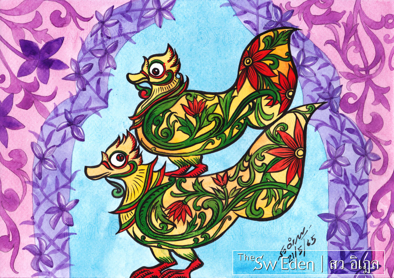 Hintha Vector Double Hamsa Hintha Myanmar Mon birds by Sw-Eden on DeviantArt