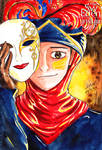 King Tabin with Venice Carnival Mask