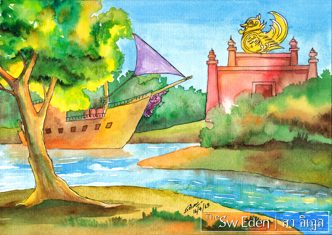 Hintha Vector Transformed Ananda Temple with Hintha on and ship by Sw-Eden on DeviantArt
