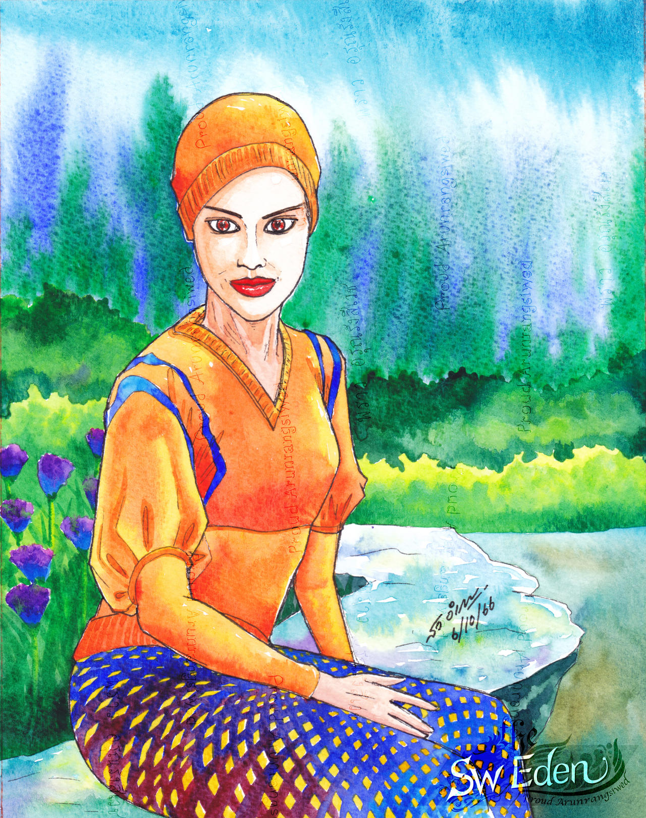 Queen Sirikit of Thailand Fan Art by Sw-Eden on DeviantArt