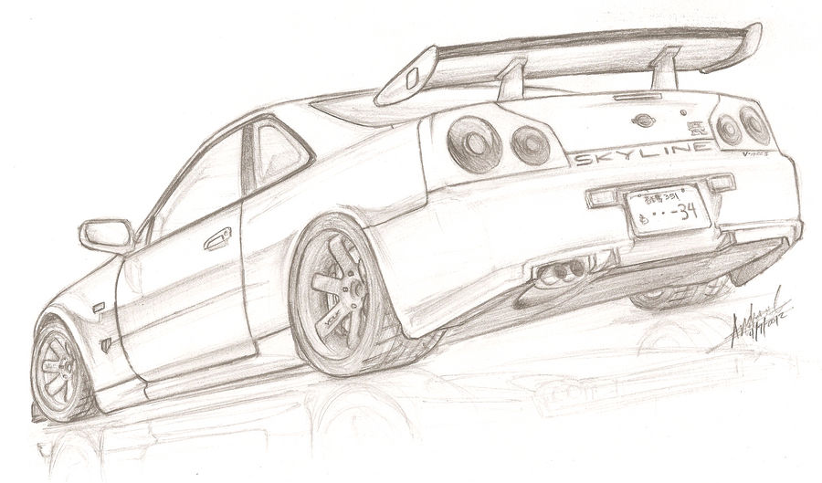 Nissan Skyline R34 GT-R V-Spec II by TougeDrifting85 on DeviantArt