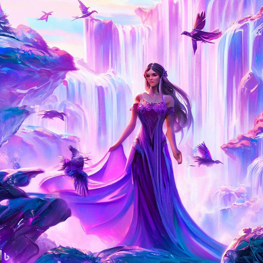 AI waterfalls 3 by HappyReaction on DeviantArt