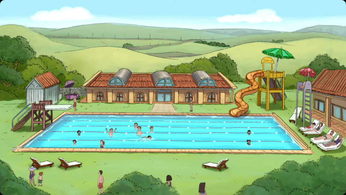 Peoples Are Having Fun At The Pool by cwdag on DeviantArt